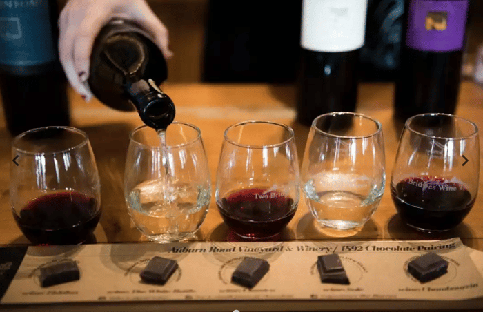 choc and wine