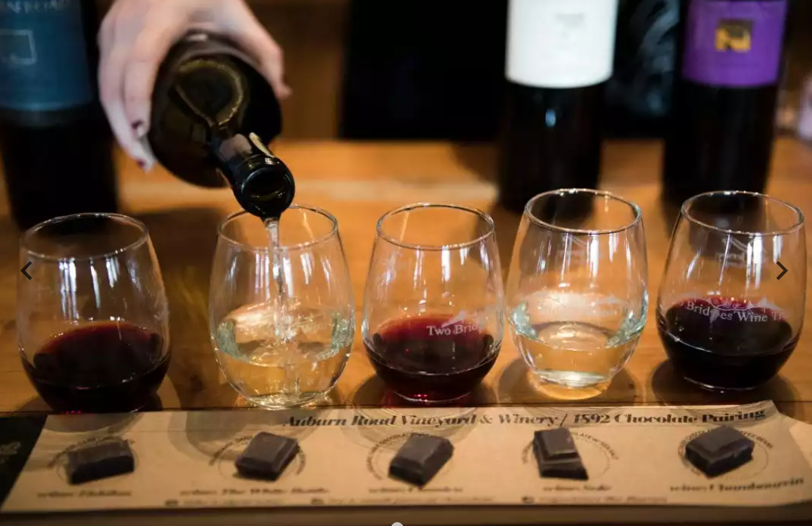 choc and wine